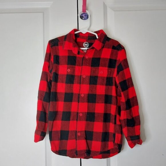 Wonder Nation Red Flannel Shirt - Picture 1 of 8